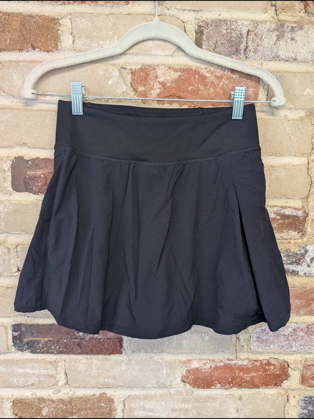 Mono B Black Active Skort with Flared Panels